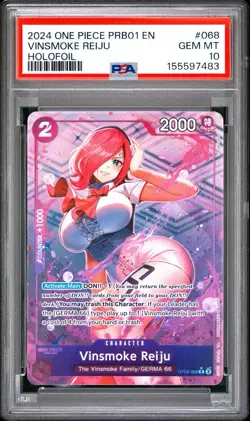 2024 One Piece Vinsmoke Reiju (OP06-068)(Full Art) OP06-068 Foil PSA 10 - Image 1