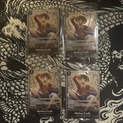 Monkey.D.Luffy (Tin Pack Set Vol. 2) P-075 One Piece Promotion Foil SEALED x4 - Image 1