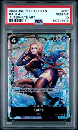 2023 ONE PIECE OP03-PILLARS OF STRENGTH | ALTERNATE ART #081 KALIFA - Image 1