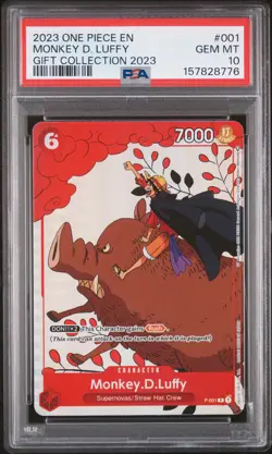 2023 ONE PIECE GIFT COLLECTION 2023 #001 MONKEY D. LUFFY PSA 10 - Image 1