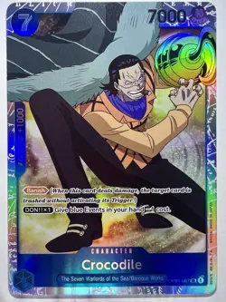 One Piece TCG OP01-067 Crocodile SR Foil English NM - Image 1