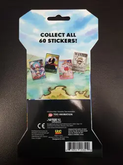 One Piece HOLOGRAPHIC TRADING STICKERS English Sleeved Booster Sealed 5-Pack - Image 2