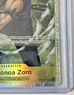 Roronoa Zoro OP15-113 One Piece Adventure Kami's Island SR Foil NM - Image 5