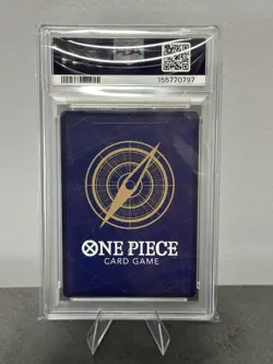 One Piece CCG Lucky Roux OP09-015 Treasure Rare Foil PSA 10 English 2025 - Image 2