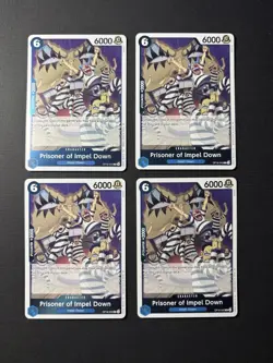 4x Prisoner of Impel Down OP16-042 The Time of Battle English One Piece Playset - Image 1
