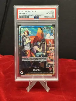 One Piece PSA 10 Shanks OP09-001 PSA Magazine Exclusive - Image 1