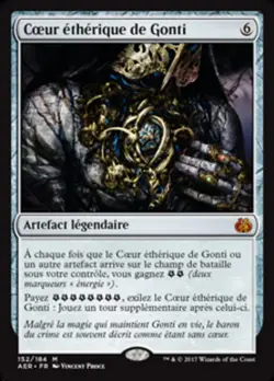 Magic The Gathering MTG GONTI'S AETHER HEART FRENCH Aether Revolt NM Near Mint - Image 1