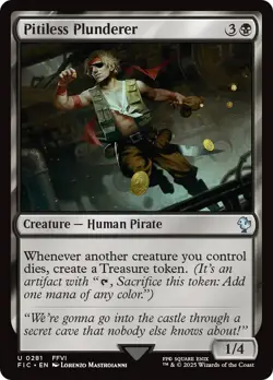 MTG Pitiless Plunderer [FINAL FANTASY Commander] Near Mint Magic - Image 1