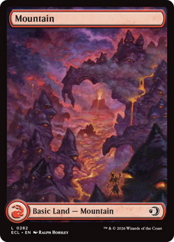 Mountain (FOIL) x1 - MTG Lorwyn Eclipsed ECL #282 - Image 1