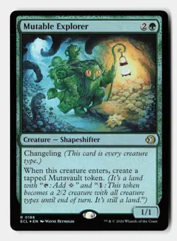 Mutable Explorer 186 Rare Lorwyn Eclipsed Magic: The Gathering Foil Near Mint - Image 1