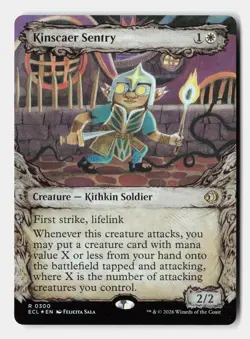 Kinscaer Sentry (Showcase) 300 Rare Lorwyn Eclipsed Magic: The Gathering Foil NM - Image 1
