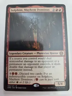 mtg, Solphim, Mayhem Dominus Phyrexia: All Will Be One Regular NM - Image 1