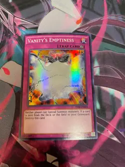 YUGIOH - VANITY'S EMPTINESS - SUPER RARE - THSF - UNLIMITED - NM - Image 1