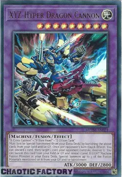 YUGIOH MZTM-EN021 XYZ-Hyper Dragon Cannon Ultra Rare 1st Edition NM - Image 1