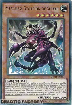 YUGIOH MZTM-EN002 Merciless Scorpion of Serket Ultra Rare 1st Edition NM - Image 1