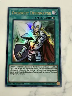 Yugioh Crossout Designator MP21-EN258 Ultra Rare 1st Edition NM Staple card - Image 1