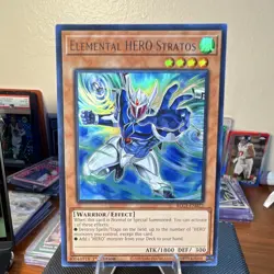 Yu-Gi-Oh Elemental HERO Stratos BLC1-EN022 1st Ed - Image 1