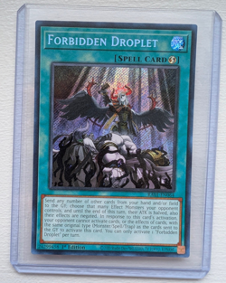 Forbidden Droplet RA01-EN064 Secret Rare 1st Edition Yugioh - Image 1