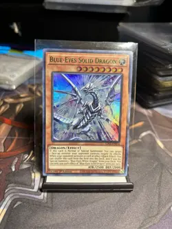 Yu-Gi-Oh! Blue-Eyes Solid Dragon 1st Ed. LDS2-EN014 Ultra Rare (Green) NM x1 - Image 1