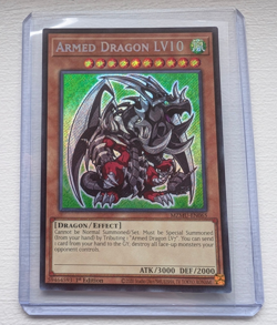 Armed Dragon LV10 MZMU-EN065 1st Secret Rare Yugioh - Image 1