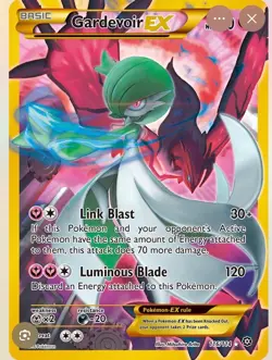Gardevoir EX 116/114 XY - Steam Siege Holofoil Secret Rare Pokemon TCG - Image 1