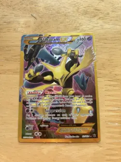 Pokemon TCG Alakazam EX Fates Collide 125/124 Secret Rare NM - Image 1