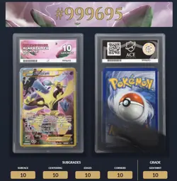 Alakazam EX 125/124 XY Fates Collide Pokemon Secret Rare PERFECT ACE 10 GEM 💎 - Image 3