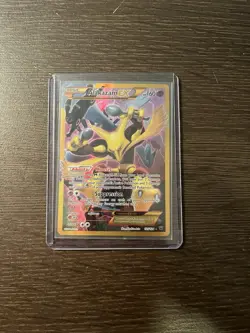 POKEMON card Alakazam EX 125/124 XY Fates Collide Secret Rare - Image 1