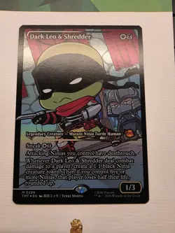 MTG - Dark Leo & Shredder (showcase foil) - TMT (NM+) - Image 1