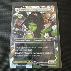 Jennifer Walters 0328 (Borderless) Mythic MTG Marvel Super Heroes Magic Cards - Image 1