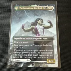 Jennifer Walters 0328 (Borderless) Mythic MTG Marvel Super Heroes Magic Cards - Image 2