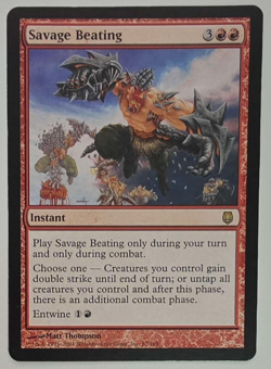 MTG Savage Beating 67 Rare Darksteel Regular Magic: The Gathering Lightly Played - Image 1