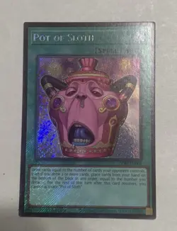 Yu-Gi-Oh Pot of Sloth CORI-EN061 1st Edition Secret Rare Pack Fresh NM - Image 1