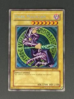 Yugioh Dark Magician BPT-001 Limited Edition Secret Rare HP - Image 1