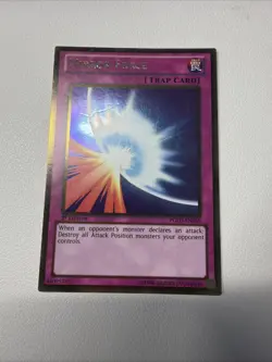Mirror Force PGLD-EN059 Premium Gold 1st Edition Vintage YuGiOh Slight Dent MP - Image 2