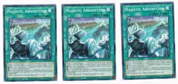 Yugioh! 3x Majestic Absorption DAMA-EN052 Common 1st Ed - Image 1