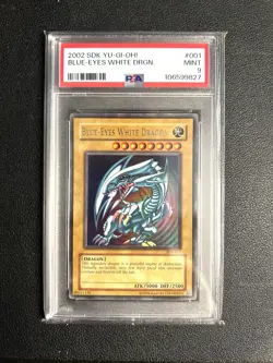 2002 YU-GI-OH! Starter Deck Kaiba SDK-001 Blue-Eyes White Dragon Ultra PSA 9 - Image 1