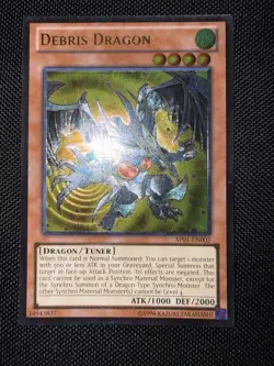 Yu-Gi-Oh Debris Dragon Ultimate Rare Card AP01-EN002 Near Mint American Version - Image 1