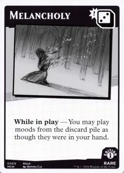 MTG Secret Lair Mood Swings - Melancholy - Rare - Card # 0069 - Image 1