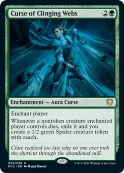 NM - Curse of Clinging Webs [MIC - 25] Commander: Innistrad: Midnight Hunt - Image 1