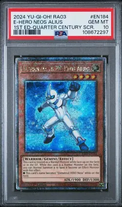 PSA 10 Elemental Hero Neos Alius | 1st Ed Quarter Century Bonanza | QCSR POP 5 - Image 1