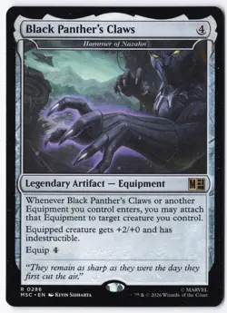 Black Panther's Claws - Hammer of Nazahn 286 Commander: Marvel Super Heroes - Image 1