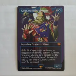 Magic: The Gathering Gogo, Master of Mimicry Borderless Foil FF Mythic #0377 - Image 1