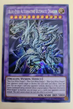 BLUE-EYES ALTERNATIVE ULTIMATE DRAGON / SECRET RARE / TN19-EN001 / YUGIOH! / NM - Image 1