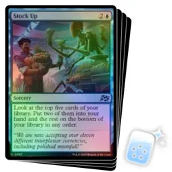 FOIL STOCK UP X4 Aetherdrift DFT Magic MTG MINT CARD - Image 1