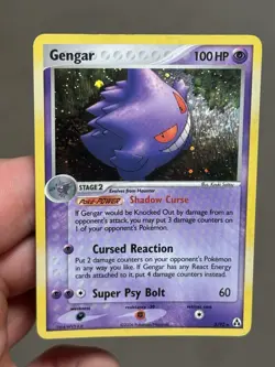 Pokemon Gengar TCG Card 5/92 EX Legend Maker Holo Rare NM-LP SWIRL - Image 2