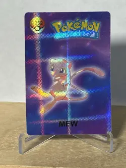Mew Holo Vintage Pokemon Gotta Catch Em All Vending Prism Sticker 1352 LP RARE - Image 1