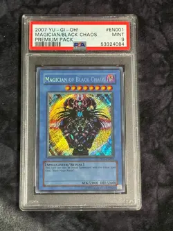 PSA 9 MINT Magician of Black Chaos PP01-EN001 Secret Rare *4084 Yugioh - Image 1
