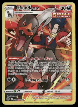 Houndoom TG10/TG30 Holo Brilliant Stars Trainer Gallery Pokemon DMG - Image 1