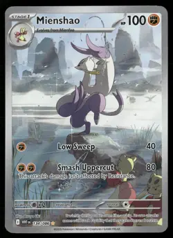 Mienshao 134/086 Illustration Rare White Flare Pokemon Holo NM/M - Image 1